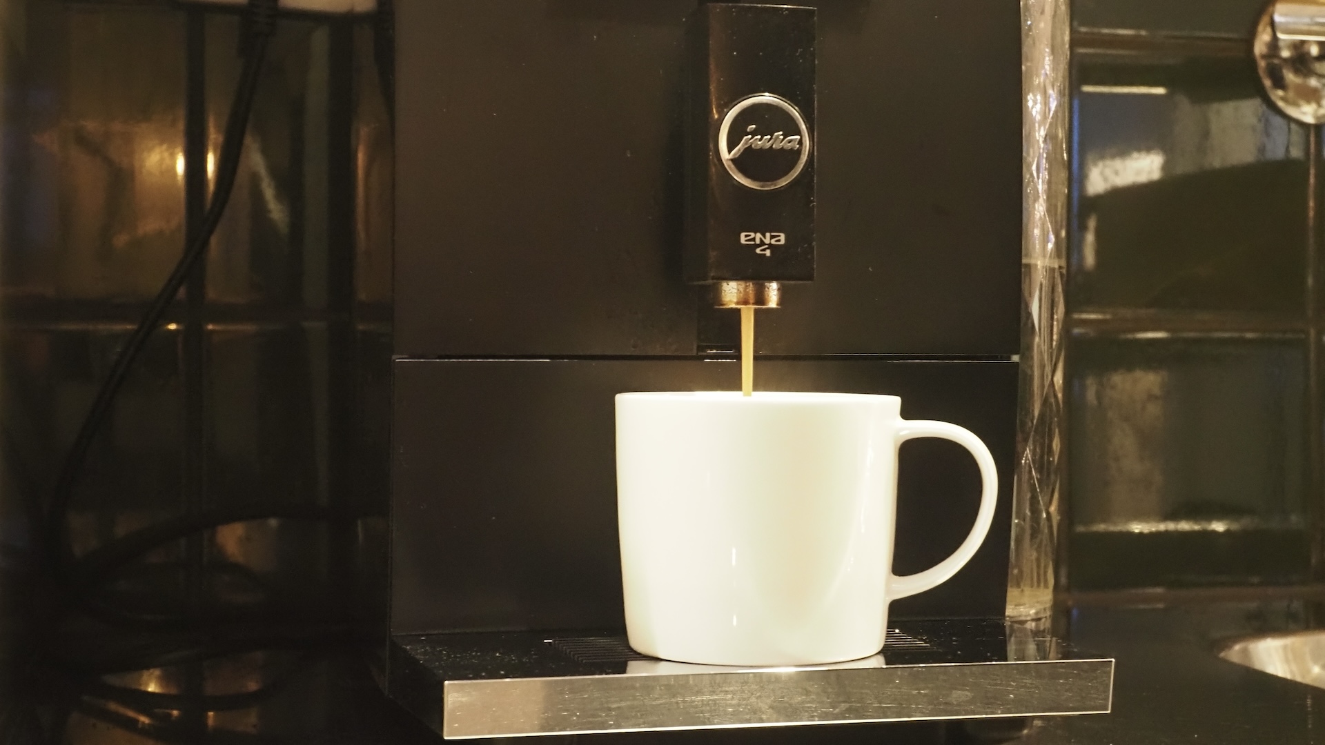 Kaffeautomaten på kontorshotellet